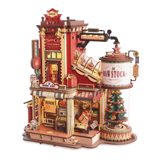Robotime DIY 3D Houten Modelbouw | Dream Gift Factory, EAB01 | Houten Diorama - Product afbeelding