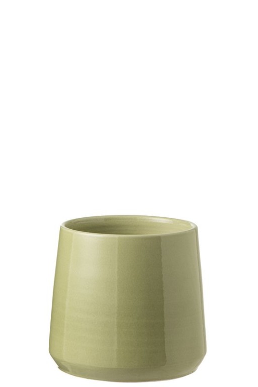 J-Line flower pot Round - ceramic - green - medium - Ø 23.00 cm