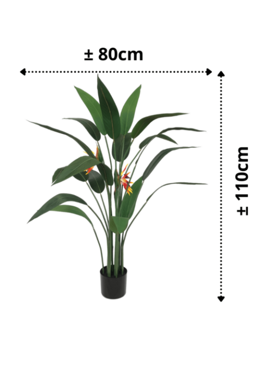 Artificial Strelitzia Plant With Flower 110cm