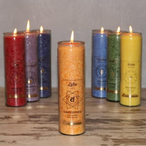 Swadhishthana CHAKRA kaars, 30036, ca. 20 cm, ORANJE