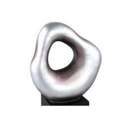 Dolcey Silver Poly Organic Shaped Statue On Base L
