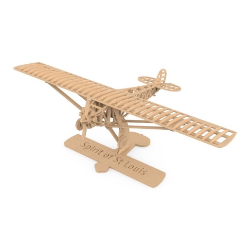 Ilo Build 3D Houten Modelbouw Spirit Of St.Louis, NUI-104, 44x26x26cm