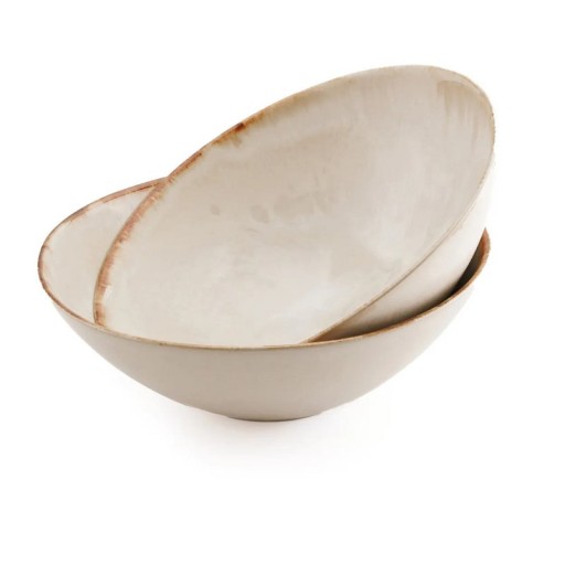 The Cascais Serving Bowl L | Terracotta Kommen | Set van 2