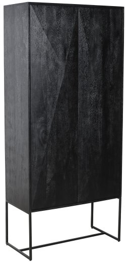 Onyx Cabinet Black 2 Drs