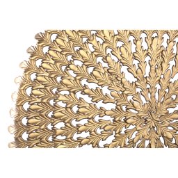 Xavery Bronze Round Iron Wall Panel Carved Look L