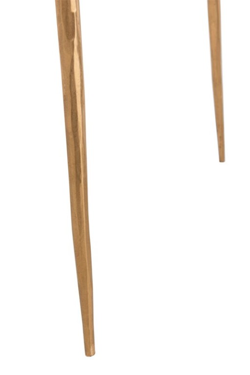 J-Line side table - marble/iron - gold/white