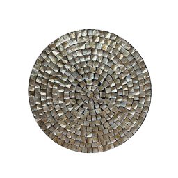 Nikael Bronze Round Poly Shell Bamboo Wall Panel S
