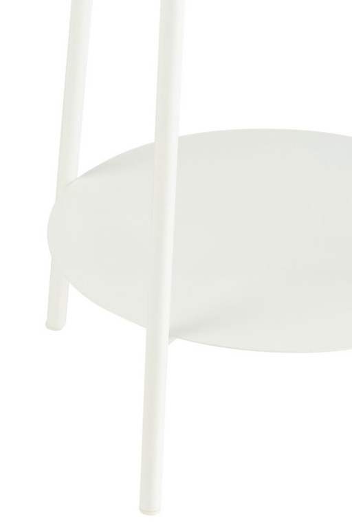 J-Line Flower Stand Two Metal White