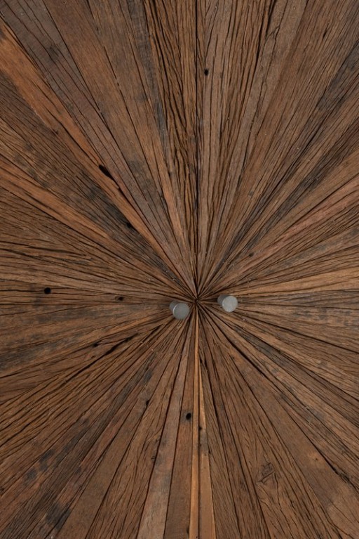 J-Line Cupboard Shanil 2 Doors Wood/Iron Natural/Grey