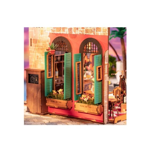 Robotime Cheers Bar & Dining DIY Miniatuurhuis, DG173, 22x15x18.5cm