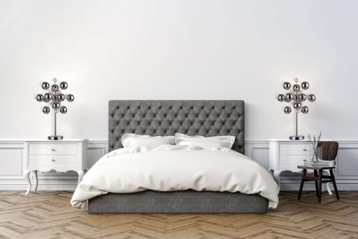 Table lamp "explosion", table lamp made of metal and glass, chrome, G9, table lamp 73 cm high