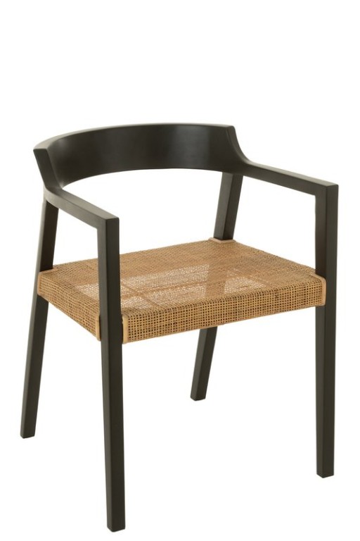 J-Line Chair Emma Teakhout Black/Brown