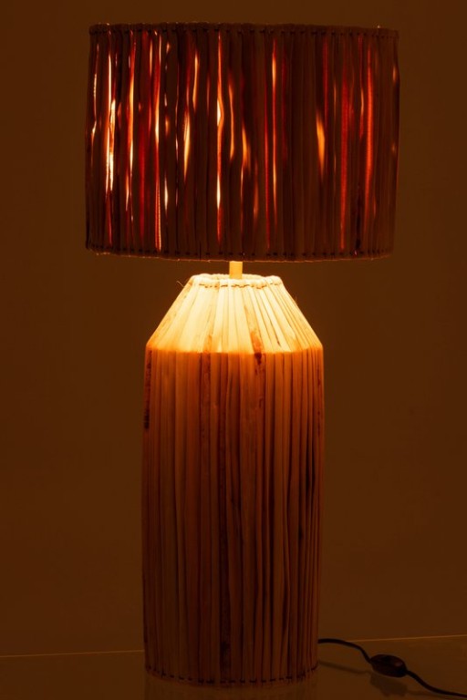 J-Line lamp Hanna Banana Leaves - jute - natural