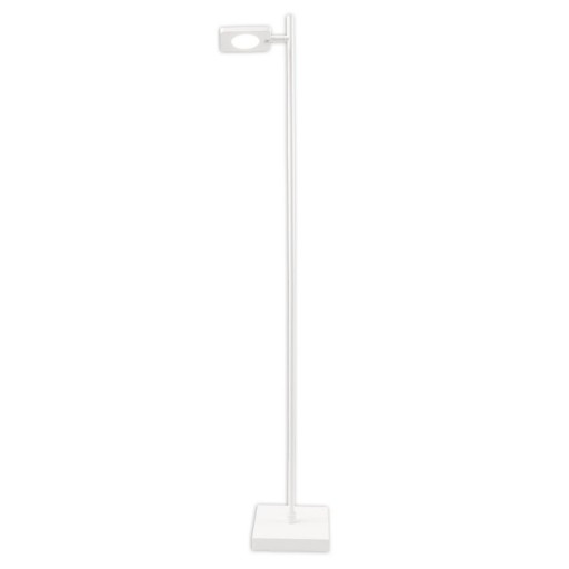 LED cordless lamp "Lupa", 135 cm high, aluminum white and plastic, integrated LEDs, 2400 LM, dimmable, CCT function, 3000-6500 K, RGB light changer