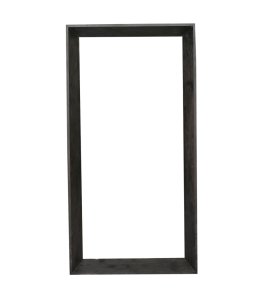 Kyro Black Acacia Wood Rectangle Mirror Large