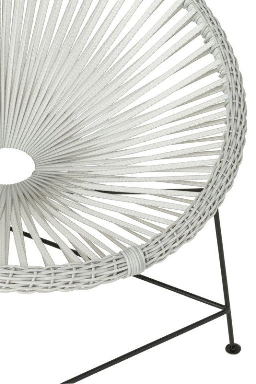 J-Line chair Acapulo - rattan/metal - white