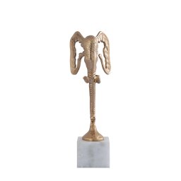 Horton Olifant Beeld | Champagne Aluminium | Marmeren Basis 40 cm - Product afbeelding