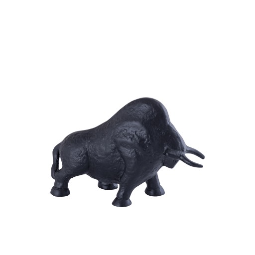 Ebeny Black Casted Alu Bull Statue Matt S