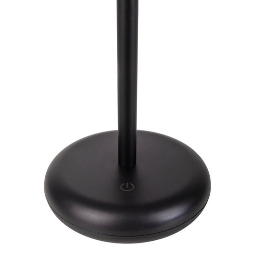 Cordless tablet light "Pasi" for outside and inside, made of metal and plastic in black, dimmable, with touch and memory function, approx. 26 cm high