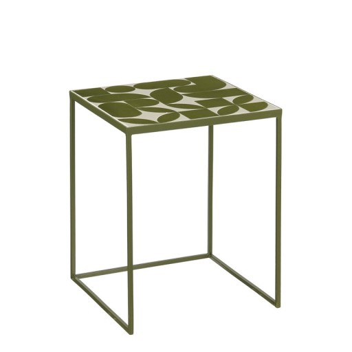 Bologna side table outside - Set of 2 - L38 x B38 x H48 cm - Metal - Green