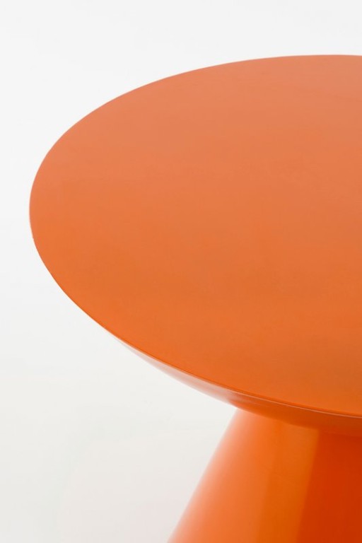 Celise side table - H44 x Ø59 cm - Metal - Orange