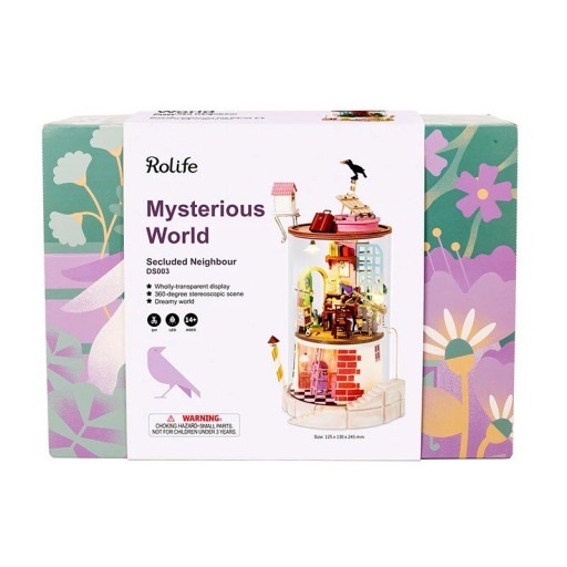 DIY Dollhouse Secluded Neighbour, Robotime, DS003, 12.5x13x24.5cm