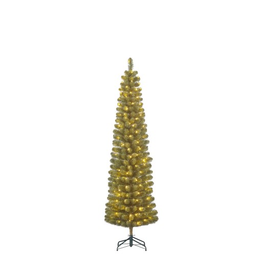 Charlton Kunstkerstboom met LED  - H185 x  Ø53 cm - Groen