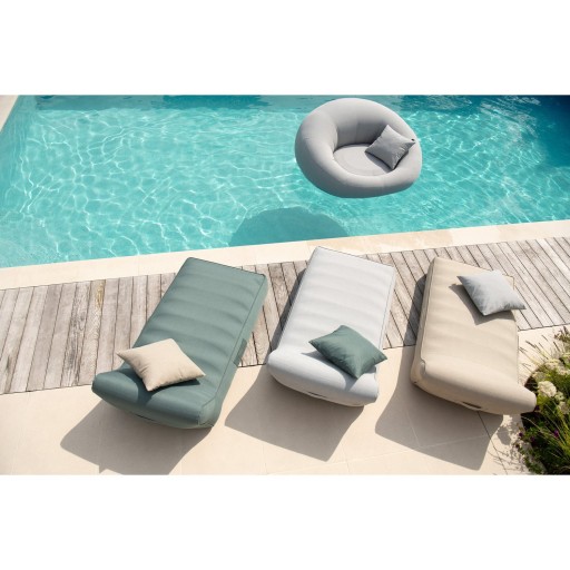 J-Line Matras Donut Polyethyleen Grijs