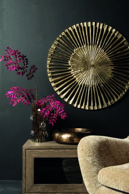 Marjun Gold Casted Alu Wall Panel Open Round L