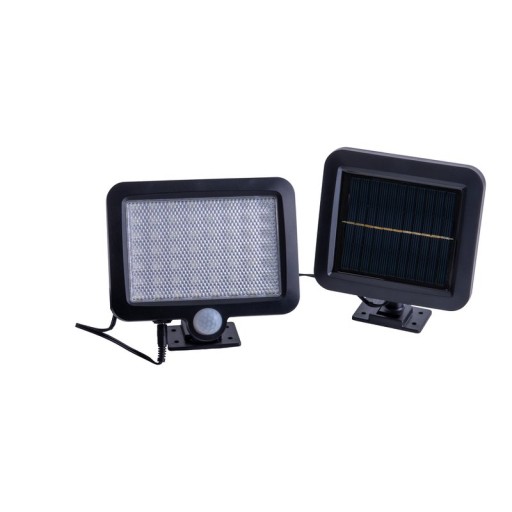 2er-Set LED Solar Außenwandleuchte "PEPE" , für Außen, Wandleuchte - Kunststoff in Schwarz, mit integrierter LED - Wandleuchten außen