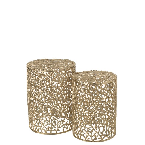 J-Line S/2 Bijzettafel Aluminium Goudkleurig