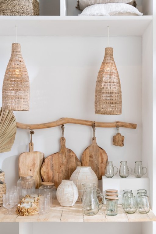 J-Line Organic Oval cutting board - wood - natural - S