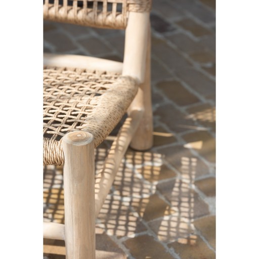 J-Line Zetel Vita Teak/Kunststof Naturel