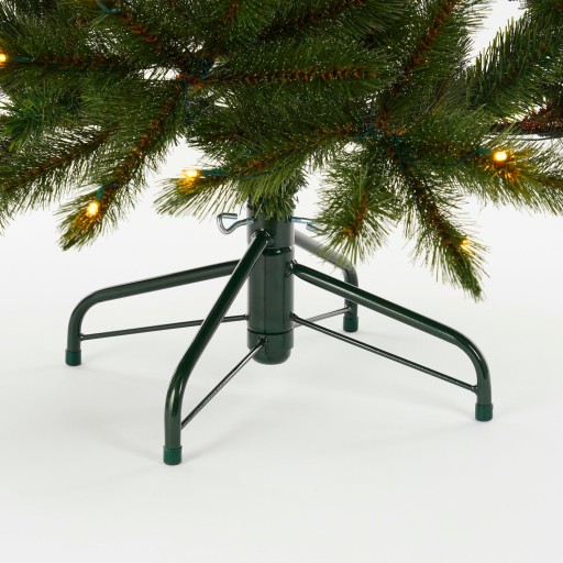 Bristlecone Kunstkerstboom met LED Verlichting - H155 x Ø99 cm - Donkergroen