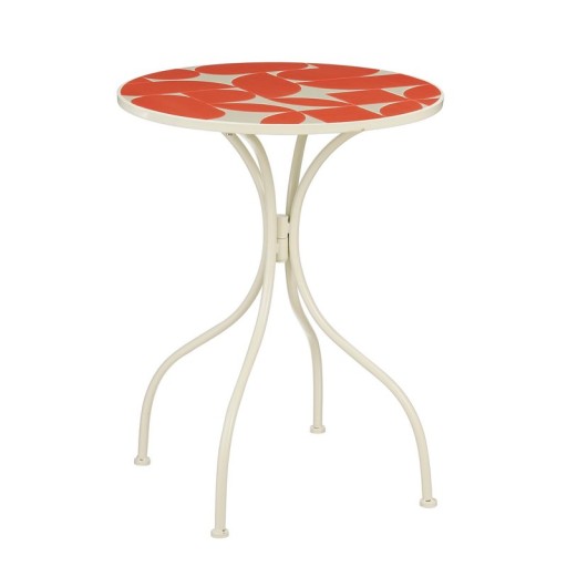 Bologna Bistro table - H76 x Ø61 cm - Metal - Red