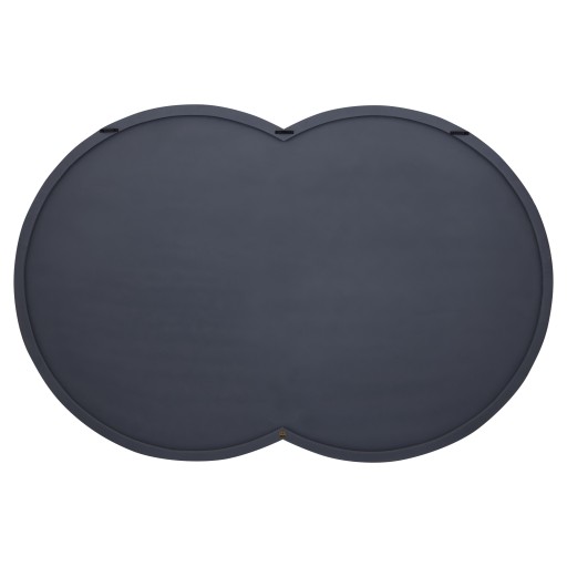 Thikra Brown Double Circles Mdf Wall Panel Carved