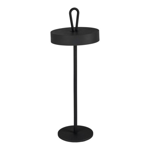 LED battery table lamp magnetically "Ella" for outside and inside, made of metal and plastic in black, 35 cm high