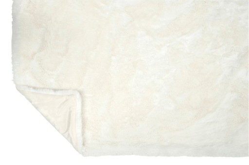 J-Line Plaid Cutie - Fleece Deken – Polyester – 180x130 cm – Wit