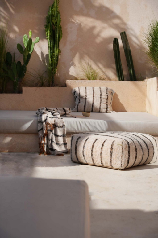 The Oh My Gee Pouffe - Bohemian White