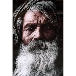 Melani Glass Art Wall Picture Indian Men