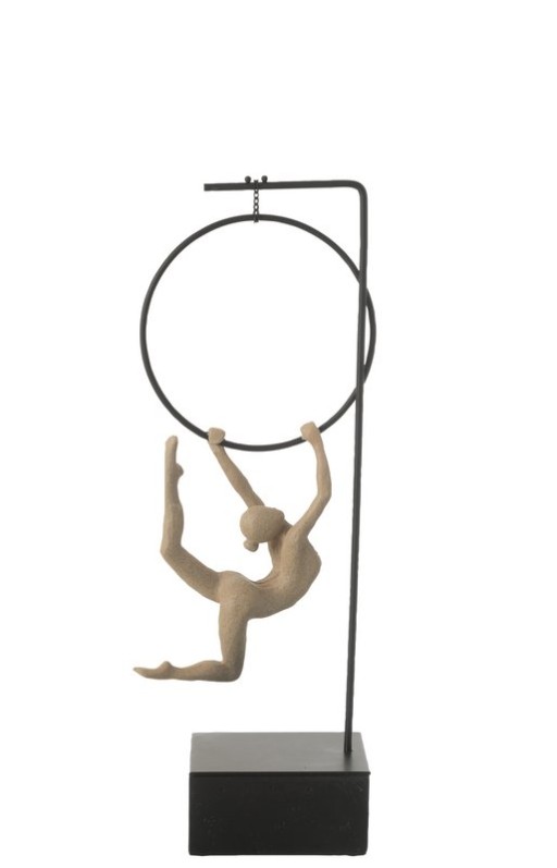 J-Line Gymnast Hoop Alpha Resin Beige/Black