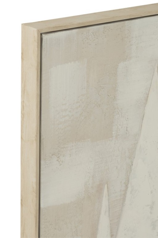 J-Line Painting Tog Acrylic Paint/Canvas White/Brown