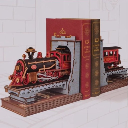 Robotime, DIY Book Nook & Wonderland Boekensteun, Century Train, TGE01, 44x10,6x16,6cm