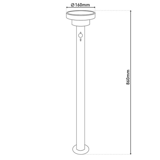 LED Solar-Stehleuchte "NORA" mit Erdspieß , für Außen, Erdspieß aus Metall und Kunststoff in Schwarz, mit integrierter LED