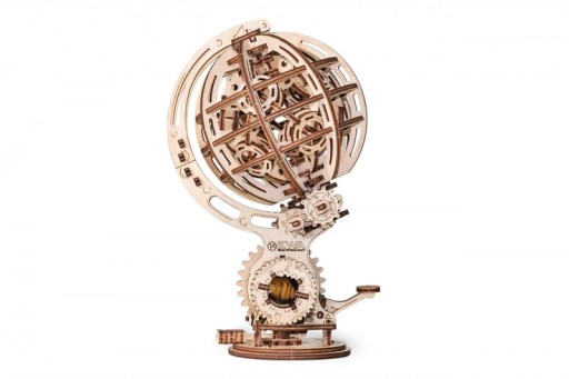 Eco Wood Art 3D Mechanical Puzzle Kinetic globe 723 161x132x251mm