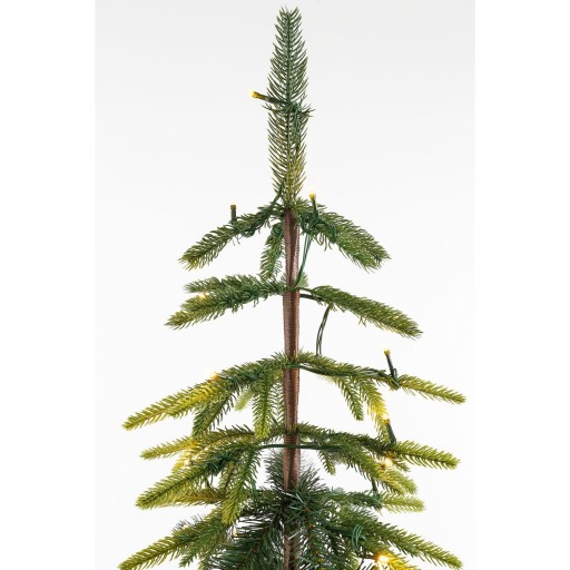 Lodge Kunstkerstboom met Verlichting en Timer- en Dimfunctie - H155 x Ø48 cm - Groen
