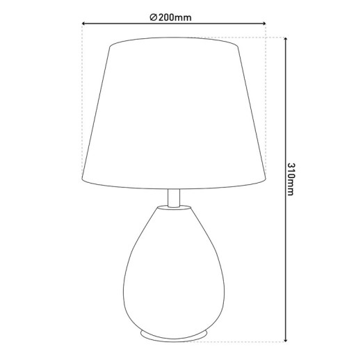 Ceramic table lamp "Simply Ceramics", table lamp made of ceramic, gold, with E14 version, for dining room, living room, hallway or office, 31 cm high
