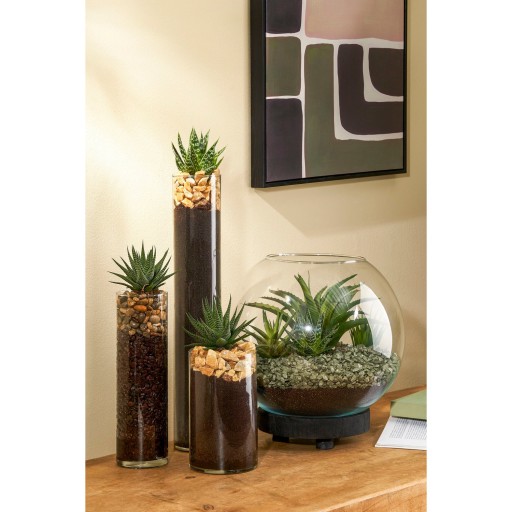 Babet Bol Vaas - H28 x Ø34 cm - Transparant