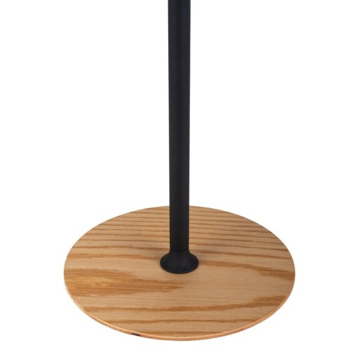 LED battery table lamp magnetic for outside and inside, made of metal and plastic in black, 36 cm high