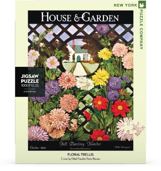 New York Puzzle Company Floral Trellis - 1000 pieces